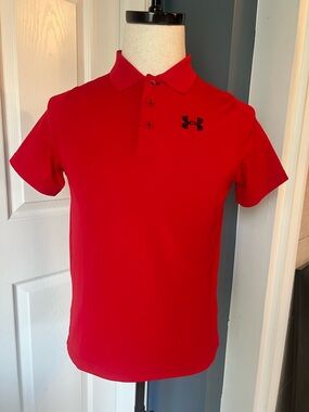 Under Armour Kids Polo Shirt in Vibrant Red